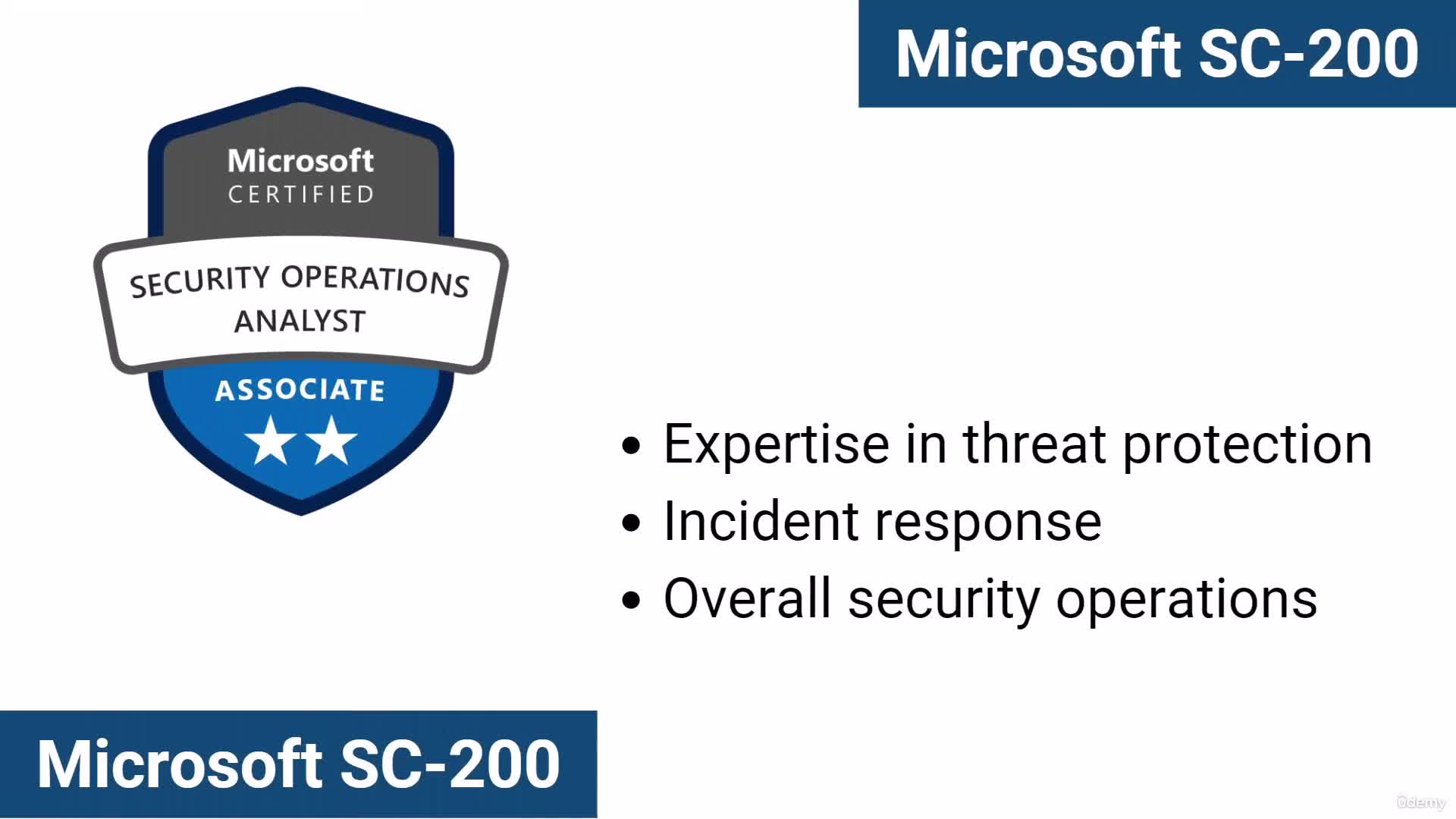 SC-200, Microsoft Security Operations Analyst